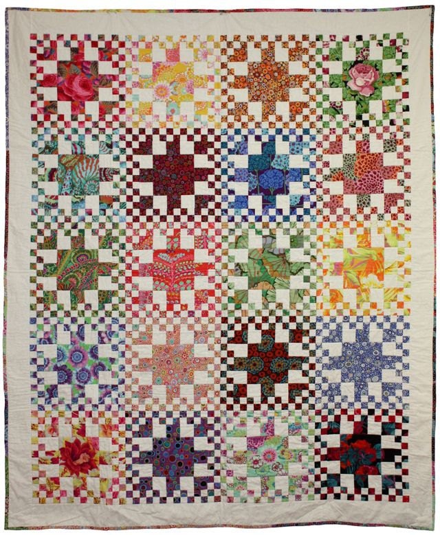 Quilt Pattern Rainbow Checks fat quarter friendly PDF