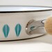 Cathrineholm White and Teal Lotus Cooking Pan