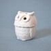 Vintage Porcelain Owl - Incense Burner or Votive Holder