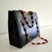 SALE VINTAGE 50s 60s handbag patent leather dark blue classic by Robert Bastie'n of New York in Excellent condition free shipping