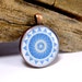 Throat Chakra Pendant Vishuddha Mandala Antique Copper Pendant Keychain