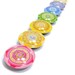 Glass Fridge Magnet Chakra Mandala Magnets Set of 7