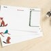 3x5 Recipe Cards and Dividers - Woodland Animals Design