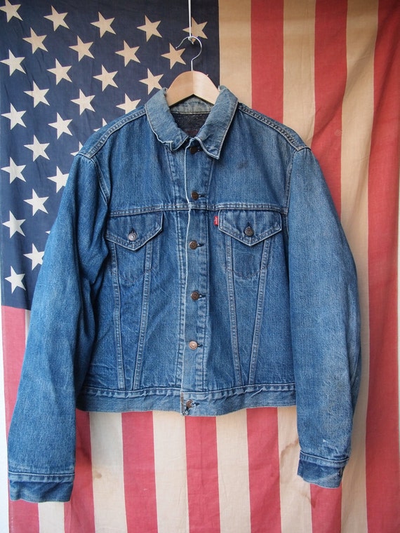 1970's Blanket Lined Levis Denim Jacket XL by crsands on Etsy