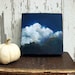 Original oil landscape painting thunderstorm treetop woods - Stormscape series nine