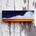 Cloud Landscape original oil painting wall art warm storm abstract south west home decor - Latitude series one