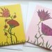 blank greeting cards, blank card, flower cards, set of two, colorful flowers