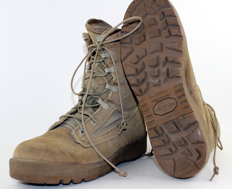 Vintage Vibram Suede Lace Up Hiking Boots Womens 8.5 Mens 5