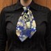 Blue and Gold Brocade Ascot/Cravat