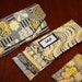 Fabric Cash Envelope system (clutch, coin purse, and 6 envelopes) - New Yellow/Grey Mix READY TO SHIP