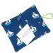 Upcycled Denim Business Card Holder - 40 cards - sailing boats- UK Seller