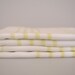 Handwoven Turkish Bath Towel - Ege Peshtemal - White - Lemon Stripes