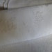 Damask Tablecloth & 4 Napkins, French Vintage Floral Circa 1930's Mg M.D