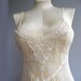 Very Sexy Vintage Cream Lace Peignoir and Nightgown 2 Piece Set from Designer Lily of France