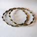 Vintage Twisted Bangle Bracelet Set in Silver and Bronze Asian India