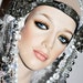 Ice Princess snow queen headdress headpiece fantasy winter wonderland layered chain rhinestones crystals