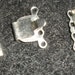3 sets Beautiful, silver toned filigree 4 strand clasp