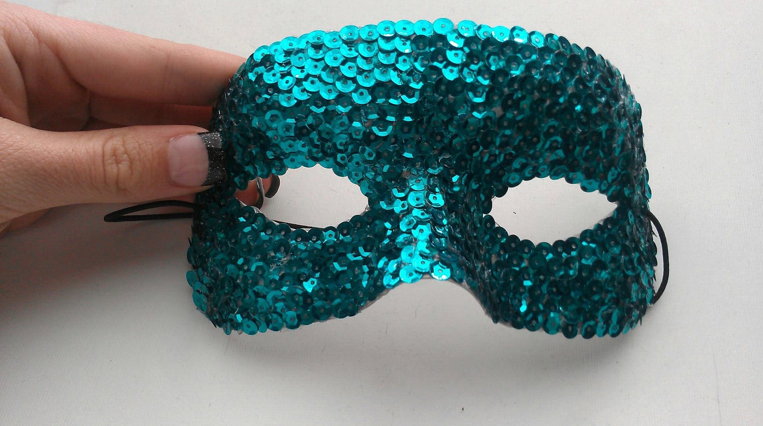 Sequin Mermaid Mask by BlueSuns on Etsy