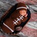 Newborn Football Crochet Hat And Cocoon Photo Prop Set