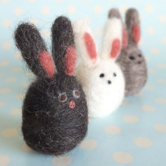 Felt Wool Bunny Rabbit Needle Felted