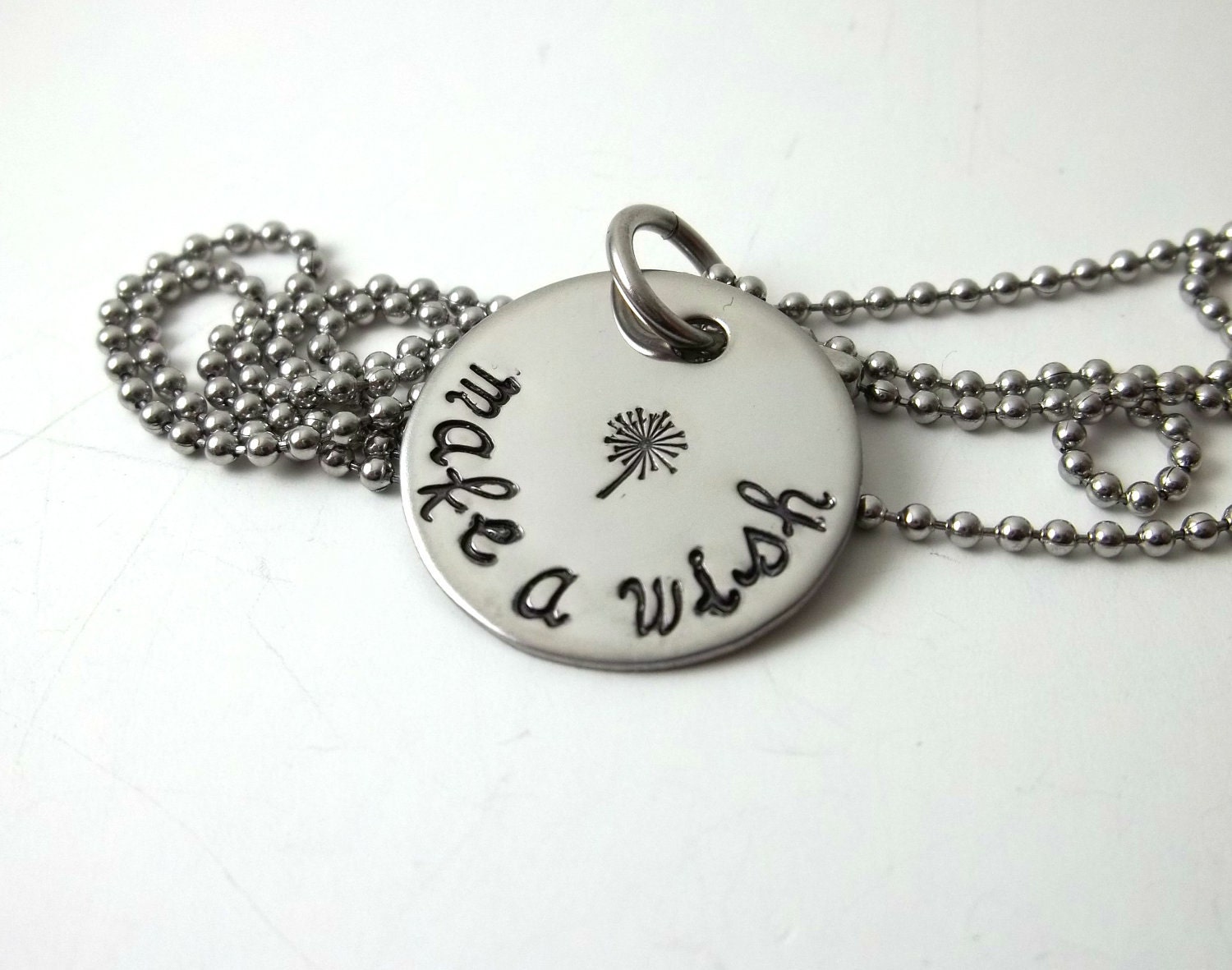 Hand Stamped Stainless Steel Necklace Make A by CountryMomDesigns