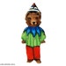 Jarvis the Jester Bear Christmas Ornament