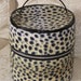 1960s Vintage Leopard Cheetah Hatbox Carrying Case