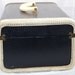 1950's Navy Blue and White Spectator Train Case