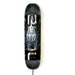 Repurposed Skateboard Sconce Lamp - industrial, black, weathered, wood, chrome, light, eco-friendly, reuse, repurpose, upcycle