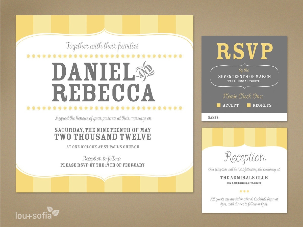 Wedding Invitations With Rsvp Cards 8