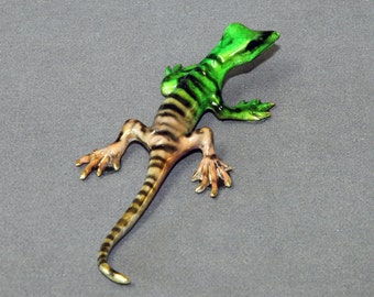 Lizard Bronze Gecko Figurine Statue "Rango" Sculpture Art / Limited Edition / Signed & Numbered
