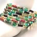 Memory Wire Beaded Bracelet: Multi Colored, Green, Blue, Pink, Plum, Yellow, Memory Wire, Versatile Bracelet, Fun Bracelet