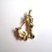 SARAH COVENTRY Initial J Brooch 1960s Vintage Jewelry