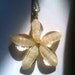 Flower Pendant and Pierced Earrings Lucite 1980s Vintage Jewelry