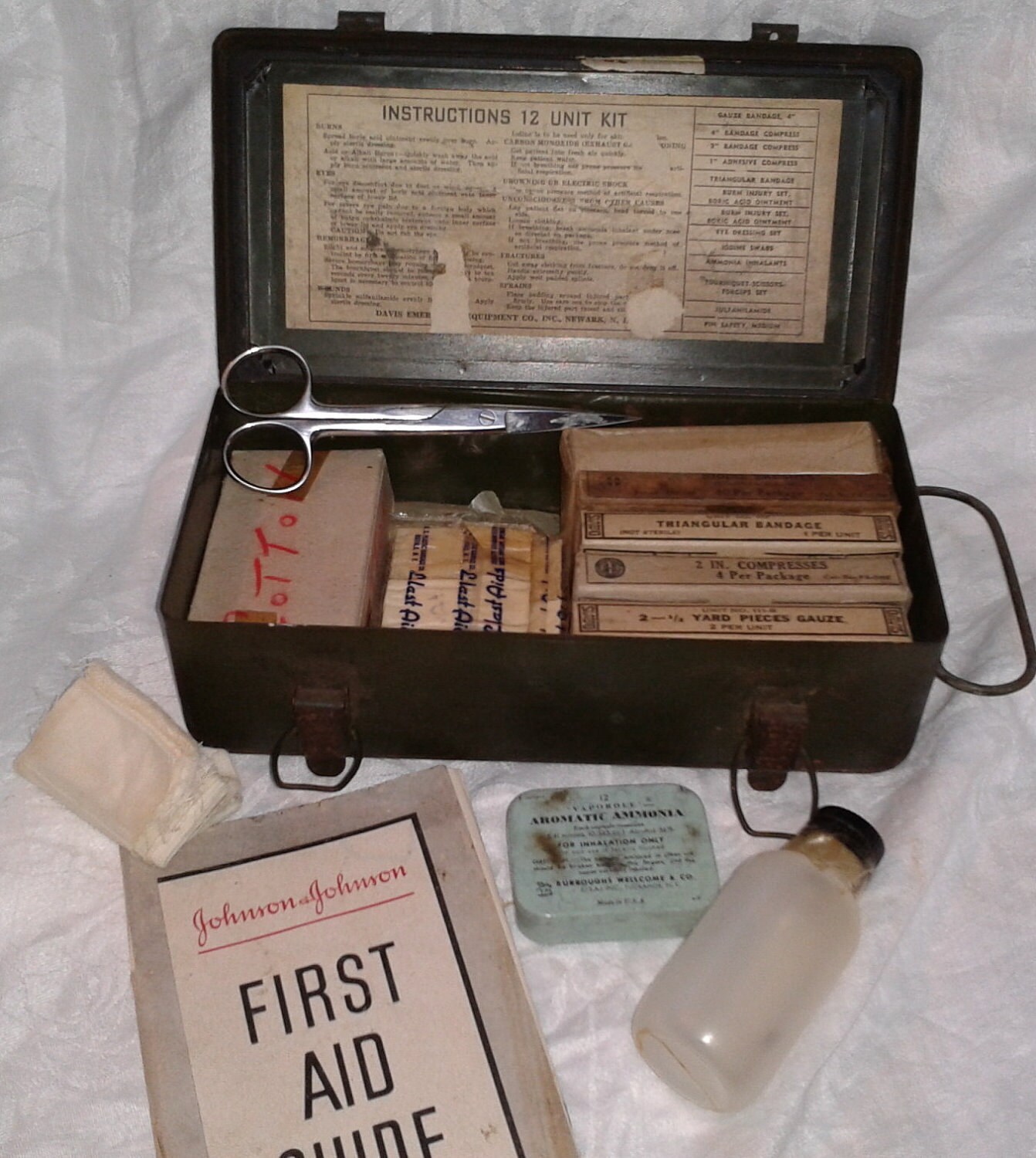 Vintage First Aid Kit Marine Corps USMC First Aid Kit