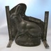 Chocolate mold rustic Primitive tin Antique German Easter Bunny rabbit prairie French Country Farmhouse
