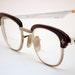 Vintage Eyewear Horn Rimmed Eye Glasses Stainless Retro Nerd Geek