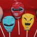 Ninja fighting Rangers Chocolate Lollipops