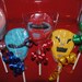 Ninja fighting Rangers Chocolate Lollipops