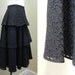 Vintage 1950s Skirt - Black Lace Circle Skirt