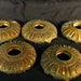 Vintage Lighting Set of Five Bulb Collars for Ceiling Fixture or Sconce