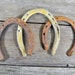 3 Vintage Lucky Rusty Horseshoes