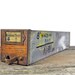Antique Hardware Cabinet Single Drawer Industrial Wood and Galvanized Metal