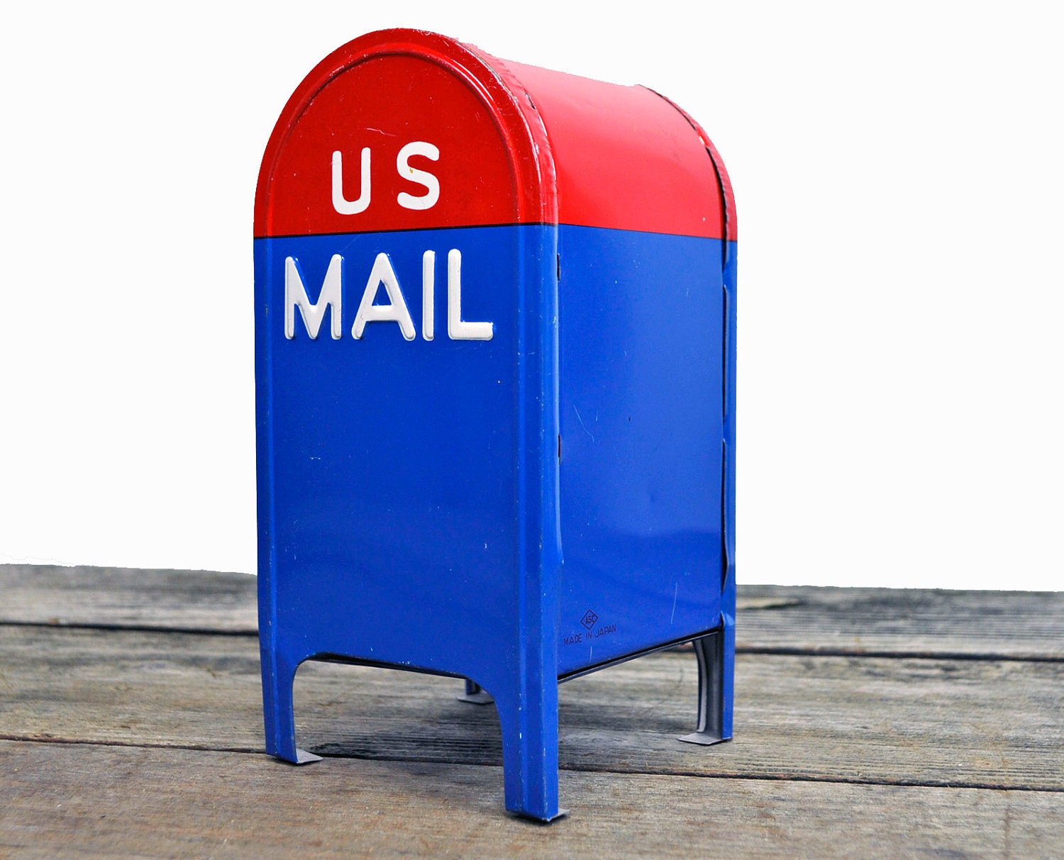 Vintage U.S. MAIL Tin Mailbox Bank made in by upscaleyardsale