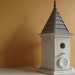 Bird House Decorative Grey and White