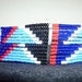 Beaded Maasai choker in hues of blue