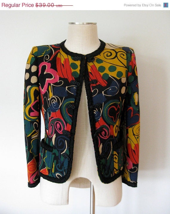 Items similar to RESERVED FOR SCRAMBLED8EGGS emanuelle ungaro jacket ...