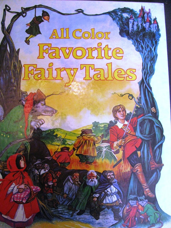 Vintage All Color Favorite Fairy Tales Book