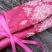Silk Brocade Jewelry Roll Up Bag / Medicine Bag