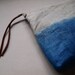 ombre Indigo dip dyed handy pouch
